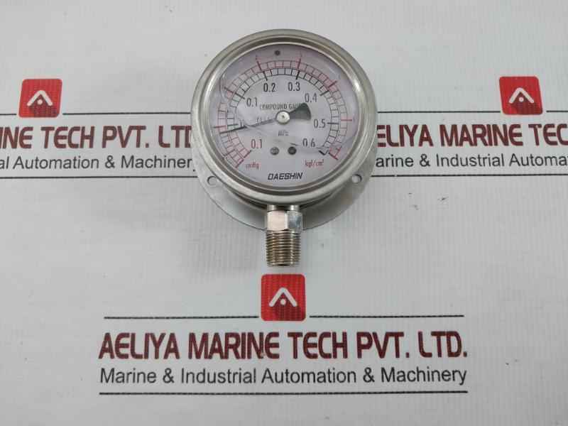 Compound Gauge Brand Daeshin Instrument -0.1 To 0.6 Mpa