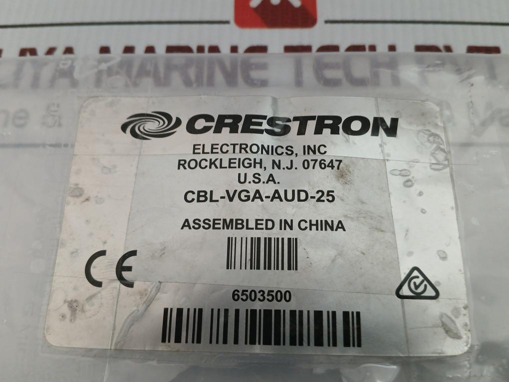Computer Vga Interface Cable With Audio Length 7.5 Meter Crestron Cbl-vga-aud-25