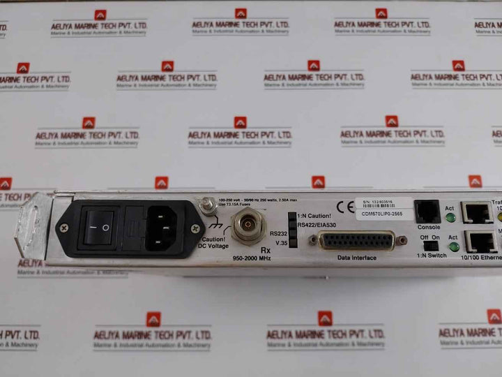Comtech Cdm-570L L-band Satellite Modem 950-2000 Mhz 100–250 Vac 50/60 Hz
