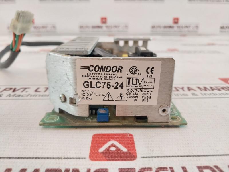 Condor Glc75-24 Switching Power Supply 100-240V Ac 3.0A 50/60Hz Rev D T3.5A 250V