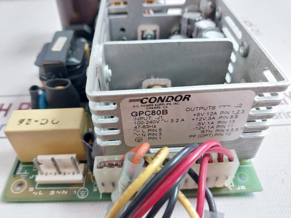 Condor Gpc80B Open Frame Switching Dc Power Supply 47-63Hz Rev.A.1