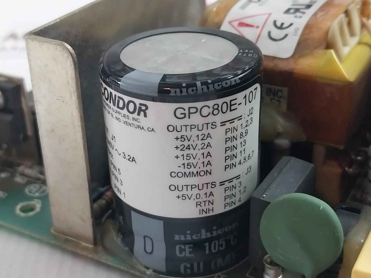 Condor Gpc80E-107 Dc Power Supply Rev-c 50-60Hz/100-240V/3.2A