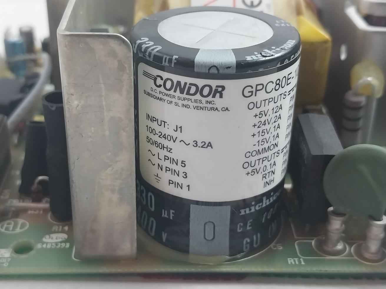 Condor Gpc80E-107G Power Supply 100-240V/3.2A/50/60Hz