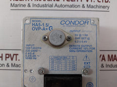 Condor Ha5-1.5/Ovp-a+G D.C Power Supply 50/60Hz 5V At1.5A Rev.D 94V-0