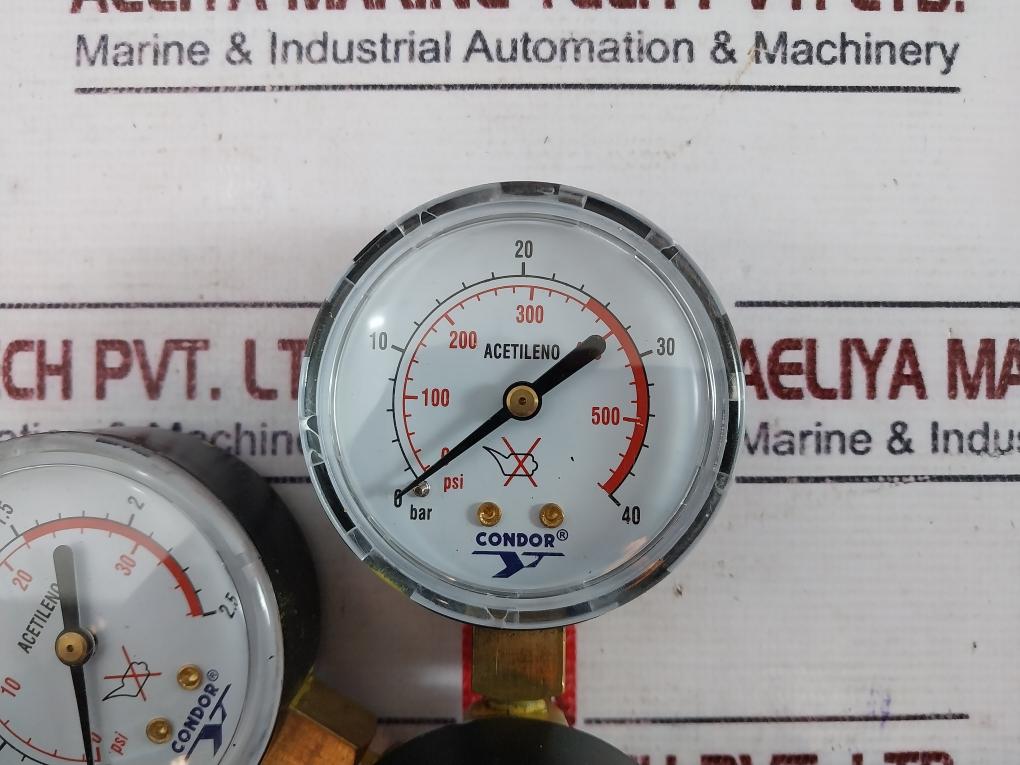 Condor Mdn 1,5 Ac Acetylene Pressure Regulator 25 Bar