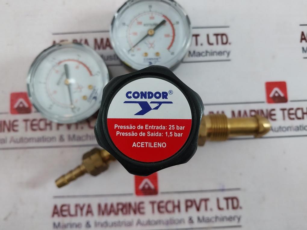 Condor Mdn 1,5 Ac Acetylene Pressure Regulator 25 Bar