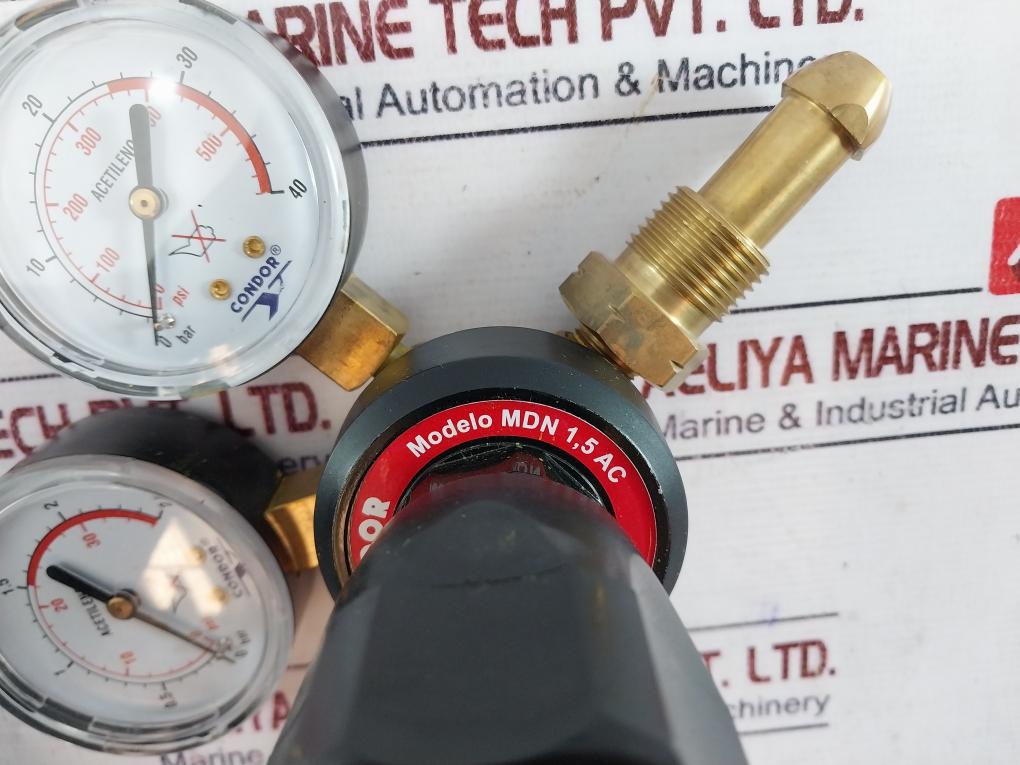 Condor Mdn 1,5 Ac Acetylene Pressure Regulator 25 Bar