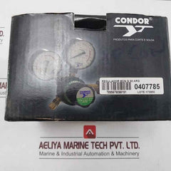 Condor Mdn G 30 Arg Pressure Regulator 0-315 Bar 30 Lpm
