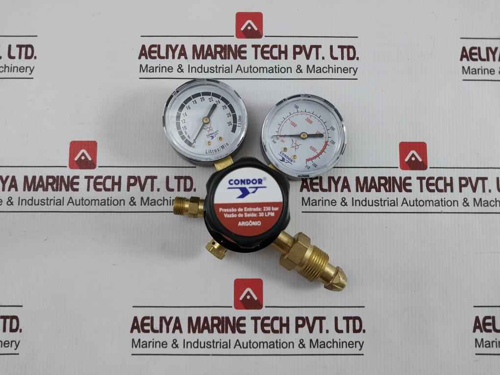Condor Mdn G 30 Arg Pressure Regulator 0-315 Bar 30 Lpm