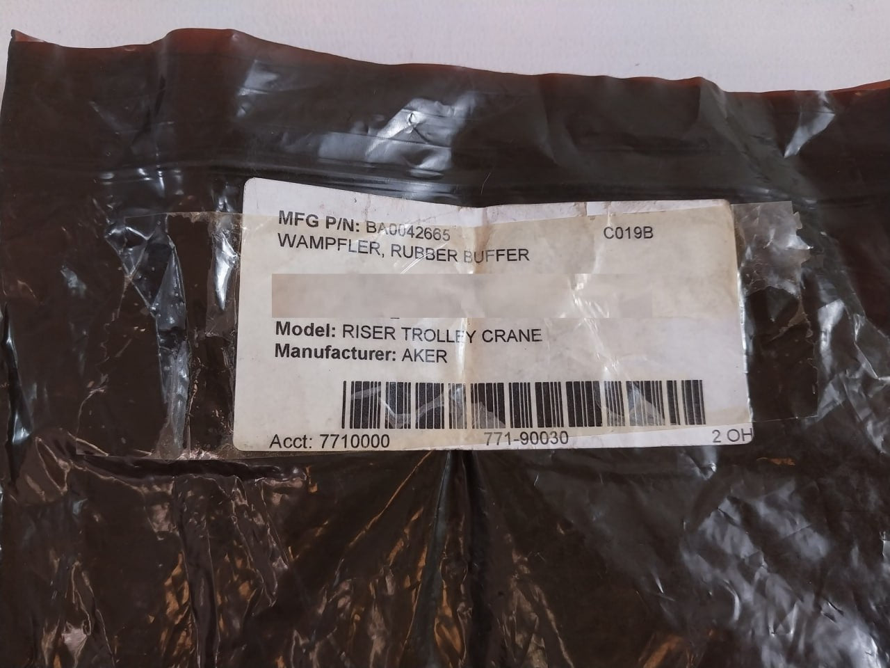 Conductix Wampfler BA0042665 Rubber Buffer