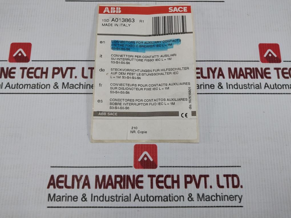 Connectors For Auxiliary Contacts 1Sda013863R1 Abb