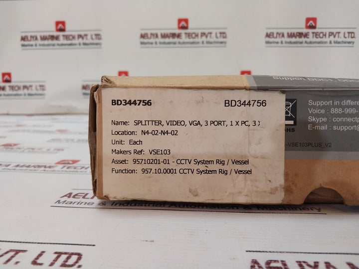 Connectpro Vse-103+ Video Distribution Amplifier Splitter 3-port 50-60Hz 0.6A