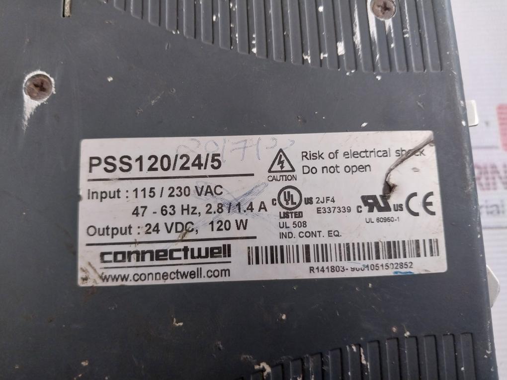 Connectwell Pss120/24/5 Power Supply E337339