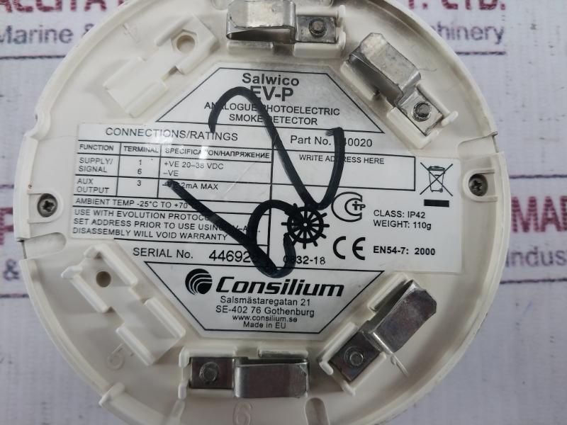 Consilium 040020 Heat Detector 20-38Vdc 2Ma Max Ip42