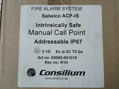 Consilium 60060-001010 Manual Call Point 15-28Dc Rev No.R1H