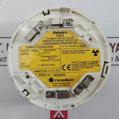 Consilium Dis3 Ionisation Smoke Detector N1105 Am241 33.3 Kbq -10°C To +55°C