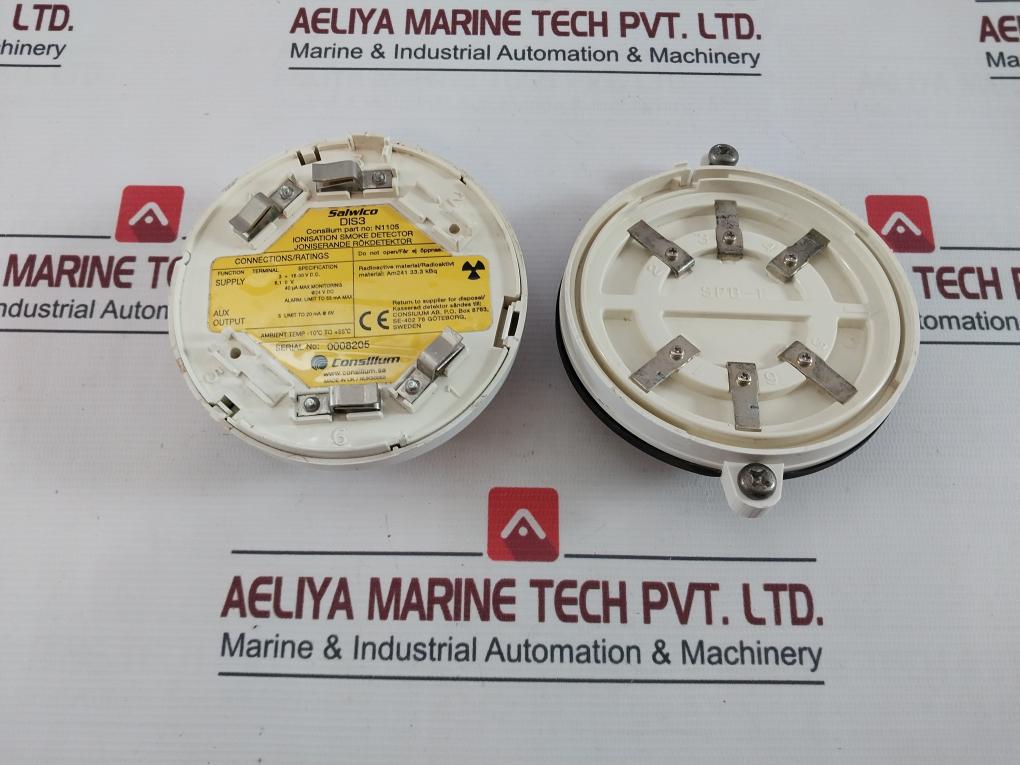 Consilium Dis3 Ionisation Smoke Detector N1105 Am241 33.3 Kbq -10°C To +55°C