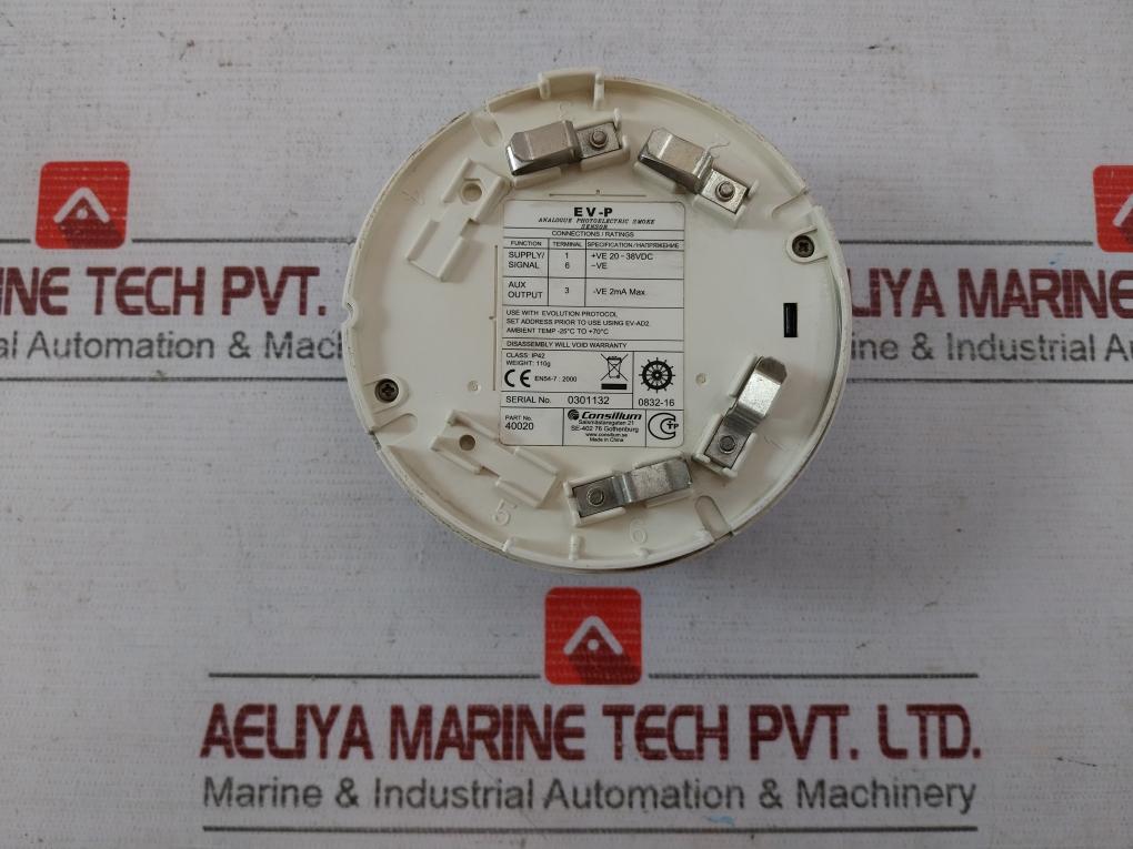 Consilium Ev-p Optical Smoke Detector 0832-16 40020 Ip42