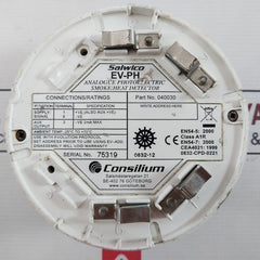 Consilium Ev-ph Analogue Photoelectric Smoke/Heat Detector 040030 -25 C To +70 C