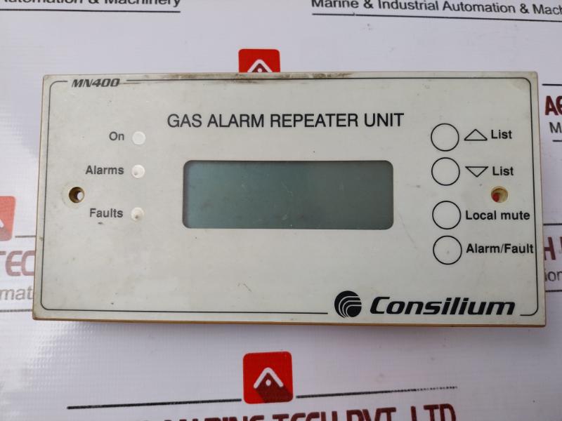 Consilium Mn400 Gas Alarm Repeater Unit Operator Display