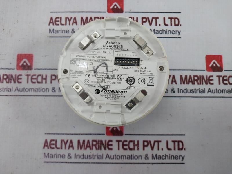 Consilium Ns-aohs-is Heat Detector N11250 15-28V Dc 2.5Ma Alarm