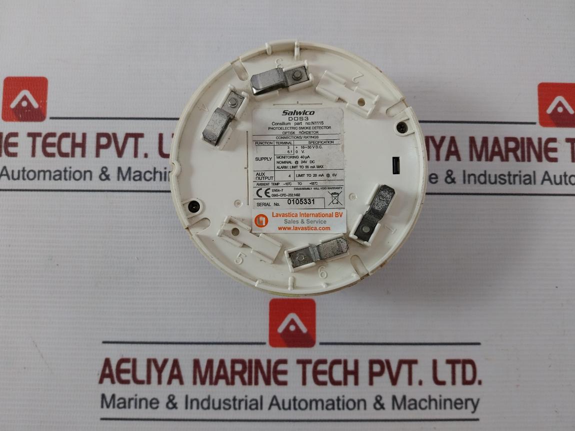 Consilium Salwico Dos3 Photoelectric Smoke Detector 16 To 30Vdc 55 Ma N1115