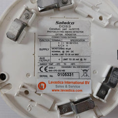 Consilium Salwico Dos3 Photoelectric Smoke Detector 16 To 30Vdc 55 Ma N1115