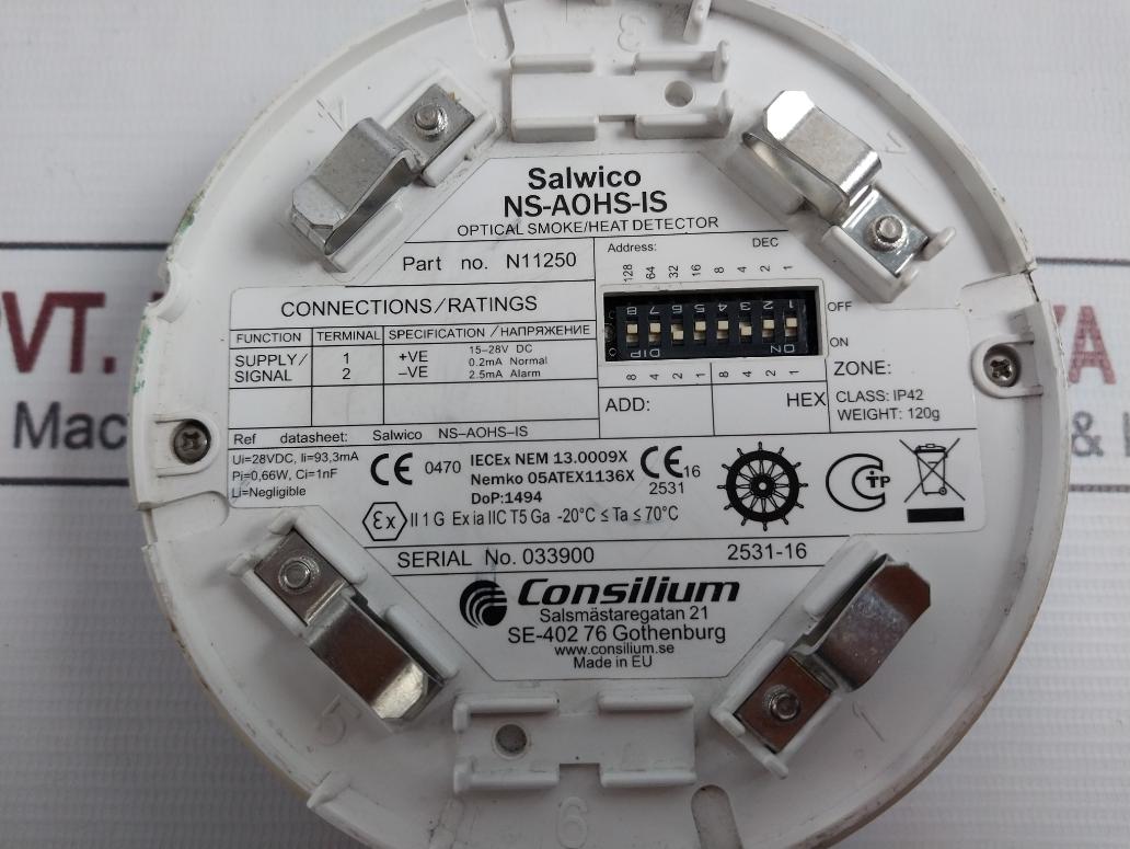 Consilium Salwico Ns-aohs-is N11250 Heat Detector 15-28V Dc