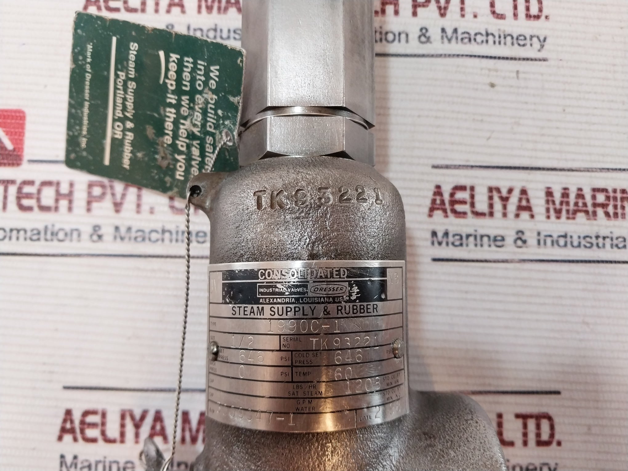 Consolidated 1990C-1 Safety Relief Valve Size 1/2