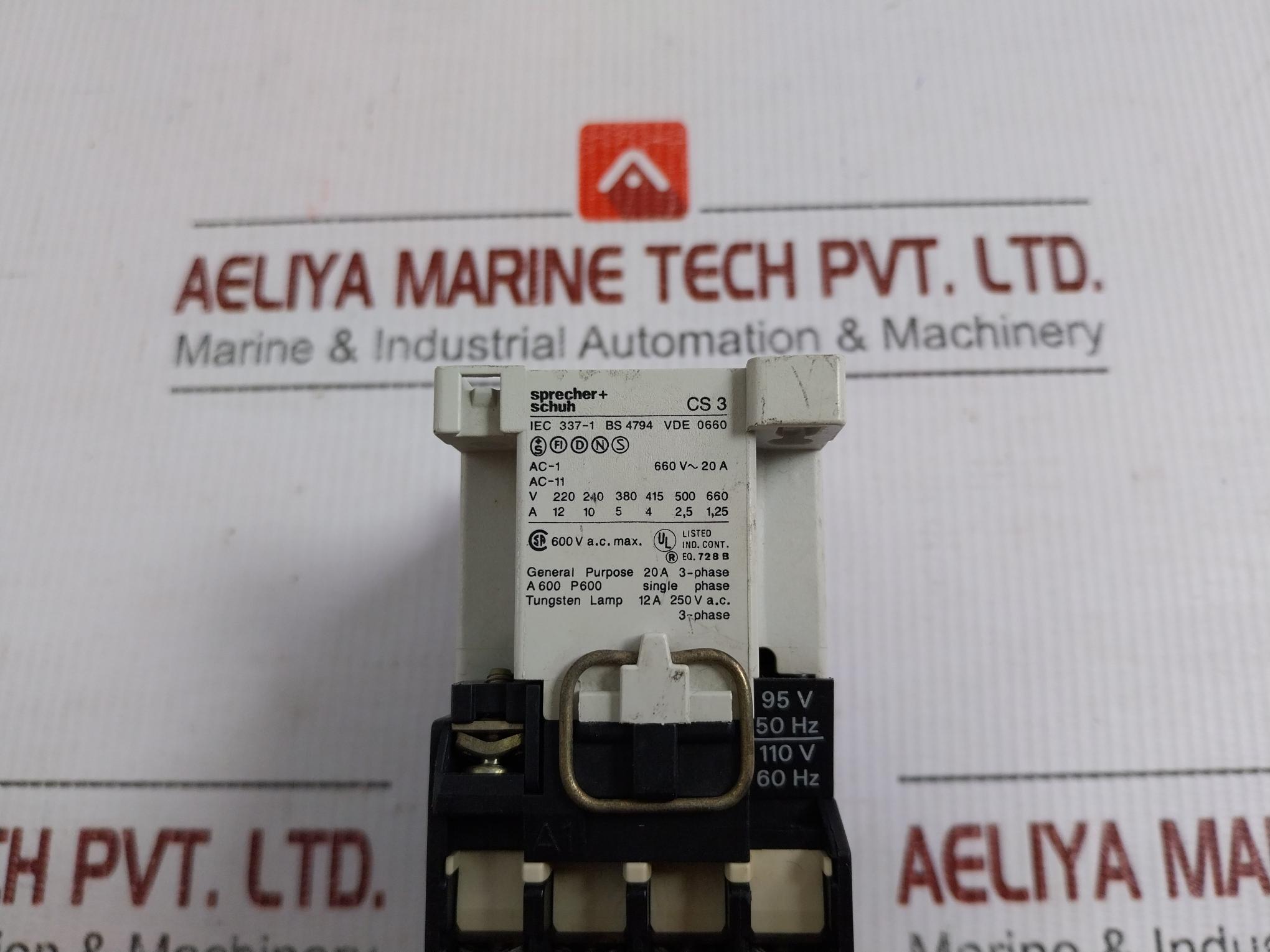 Contact-Block-95V-50Hz-110V-60Hz-10-Amps-Sprecher-Schuh-Cs-3-209526-9