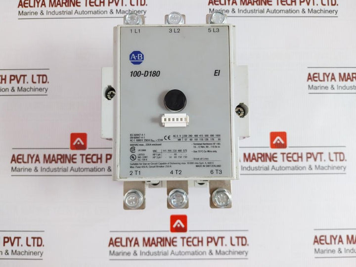 Contactor 100-d180 Ei Allen-bradley 1000V 250A 50/60 Hz