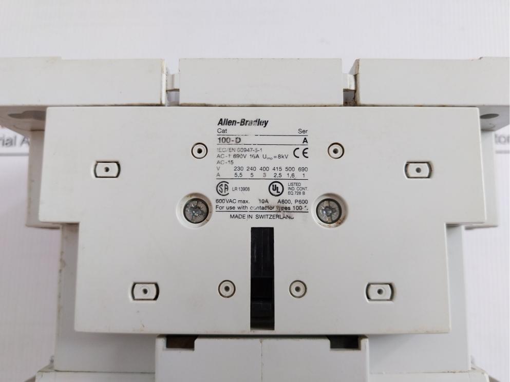 Contactor 100-d180 Ei Allen-bradley 1000V 250A 50/60 Hz