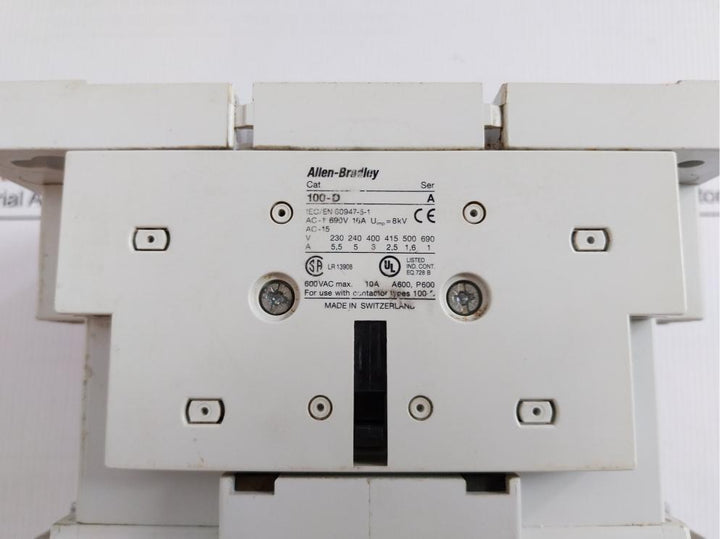 Contactor 100-d180 Ei Allen-bradley 1000V 250A 50/60 Hz