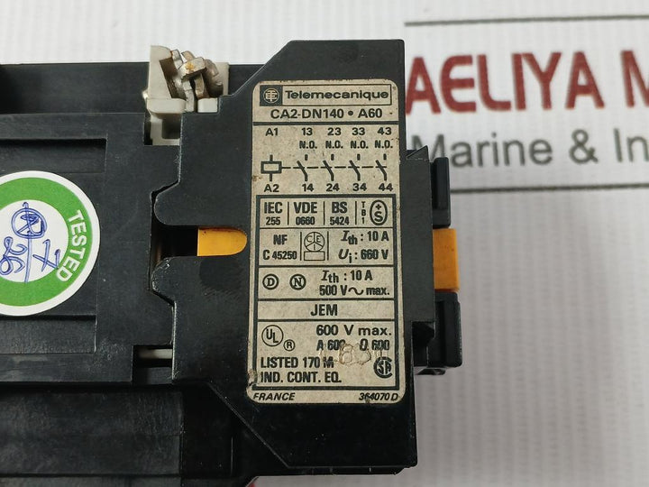 Contactor Relay 660V/10A Telemecanique Ca2-dn140.A60