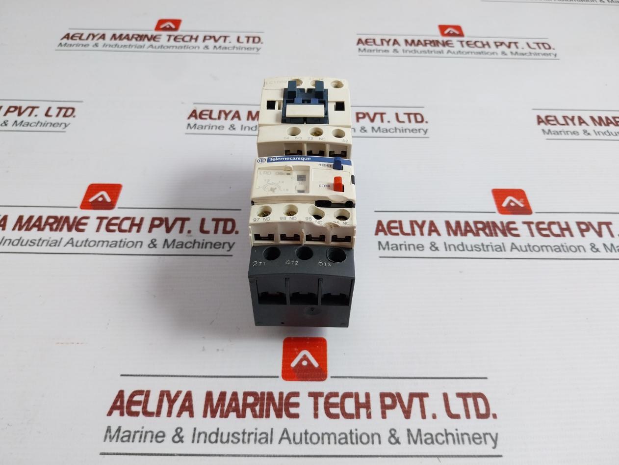 Contactor With Overload Relay By Schneider Electric Lrd06 Tesys D Part No: Lc1D09