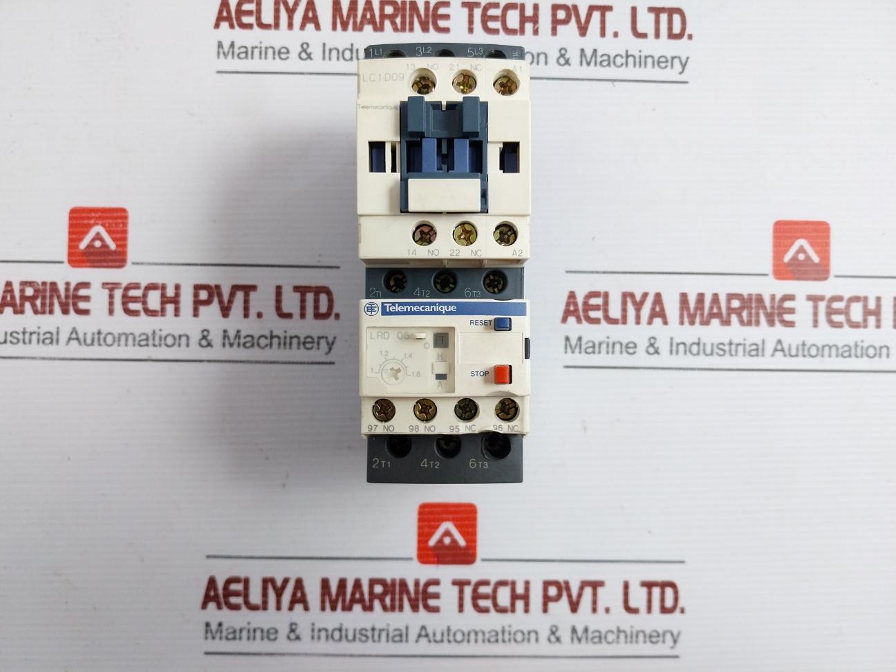 Contactor With Overload Relay By Schneider Electric Lrd06 Tesys D Part No: Lc1D09