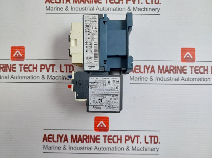 Contactor With Overload Relay By Schneider Electric Lrd06 Tesys D Part No: Lc1D09