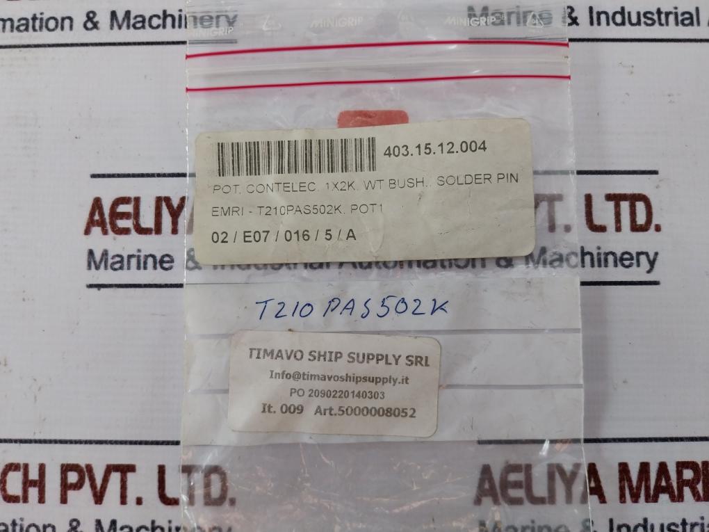 Contelec Pd 210-2Ko/J Precision Potentiometer 1X2K Wt Bush Solder Pin