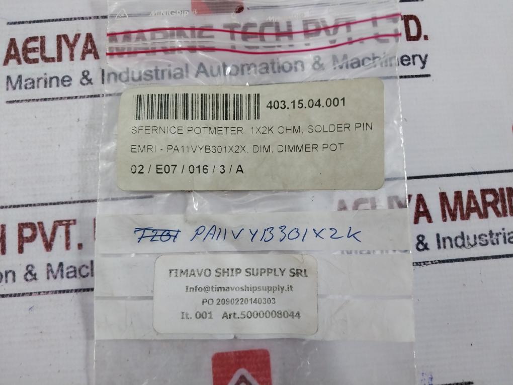 Contelec Pd 210-2ko/j Potentiometer 1x2k Ohm Solder Pin