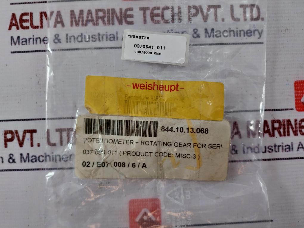 Sauter 0370644002 Potentiometer + Rotating Gear Pd2 210-130R/5Ko 4Fm