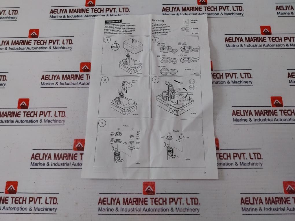 Contelec Pd 2 210-130r/5 Ko 4fm Potentiometer + Rotating Gear 130/5000 Ohm