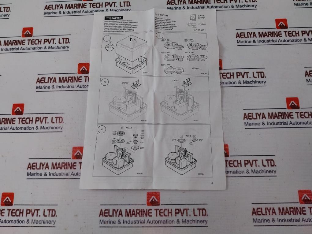 Contelec Pd 2 210-130r/5 Ko 4fm Potentiometer + Rotating Gear 130/5000 Ohm