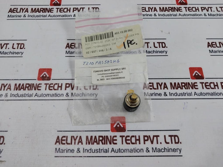 CONTELEC PD2 210-4FM Potentiometer Wt Bush Solder Pin T210PAS502KG