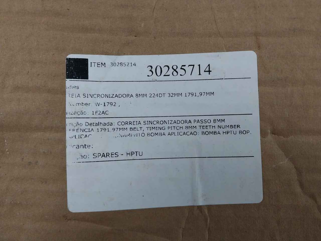 Continental W-1792 Synchronous Belt 8Mm 224Dt 32Mm 1791 97Mm 20038817