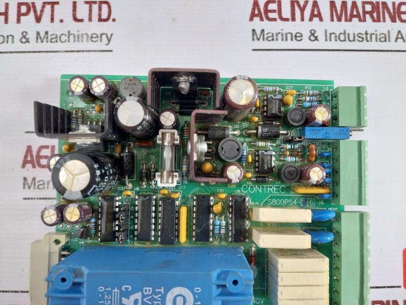Contrec S800Ps4-6-i4 Power Supply Board Ui 39/21 115V 50/60Hz