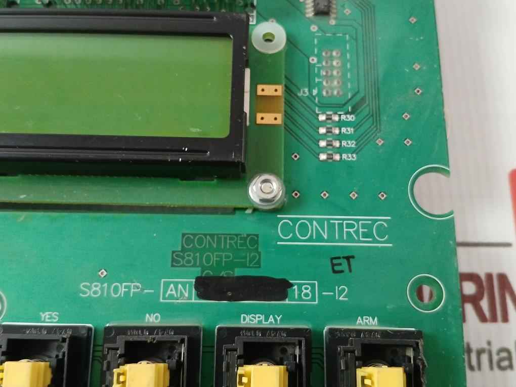 Contrec S810Fp-an 18-i2 Pcb For Preset Controller Dmc16230Ny Rev A