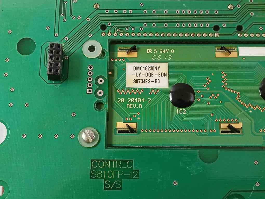 Contrec S810Fp-an 18-i2 Pcb For Preset Controller Dmc16230Ny Rev A