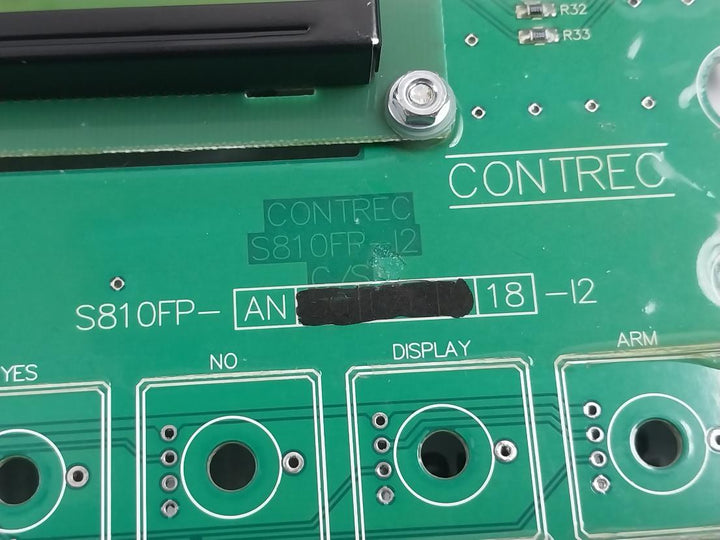 Contrec S810Fp-an 18-i2 Printed Circuit Board Rev A S0953E2-b0