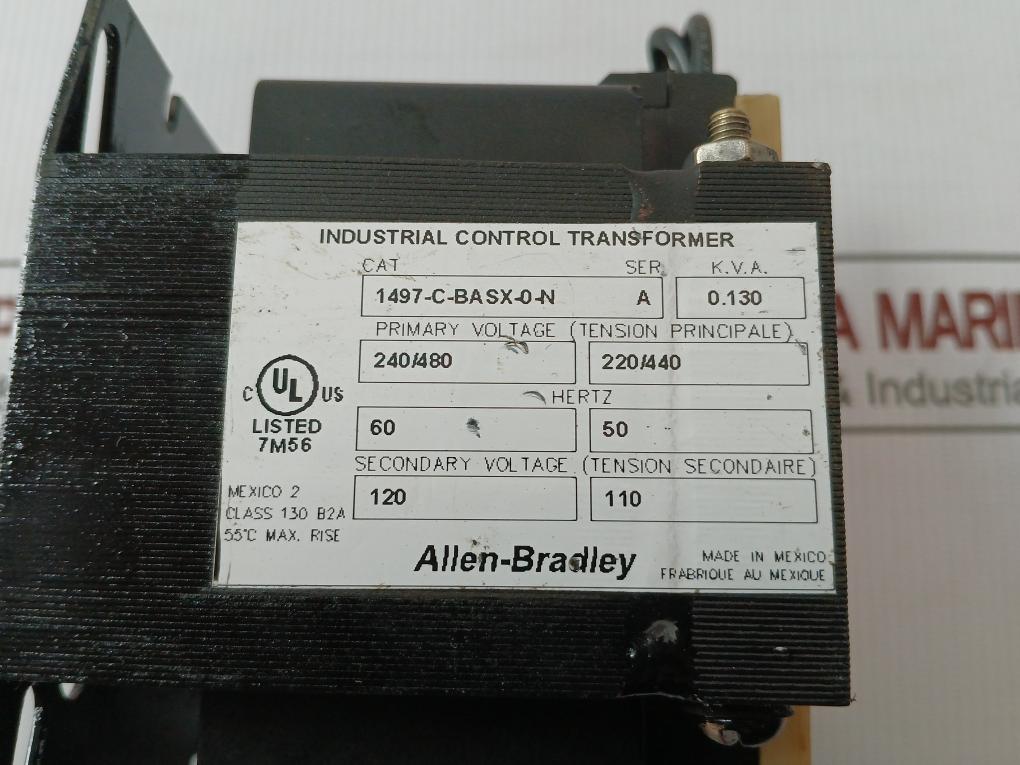 Control Circuit Transformer 1497-c-basx-0-n Allen-bradley 120-110V