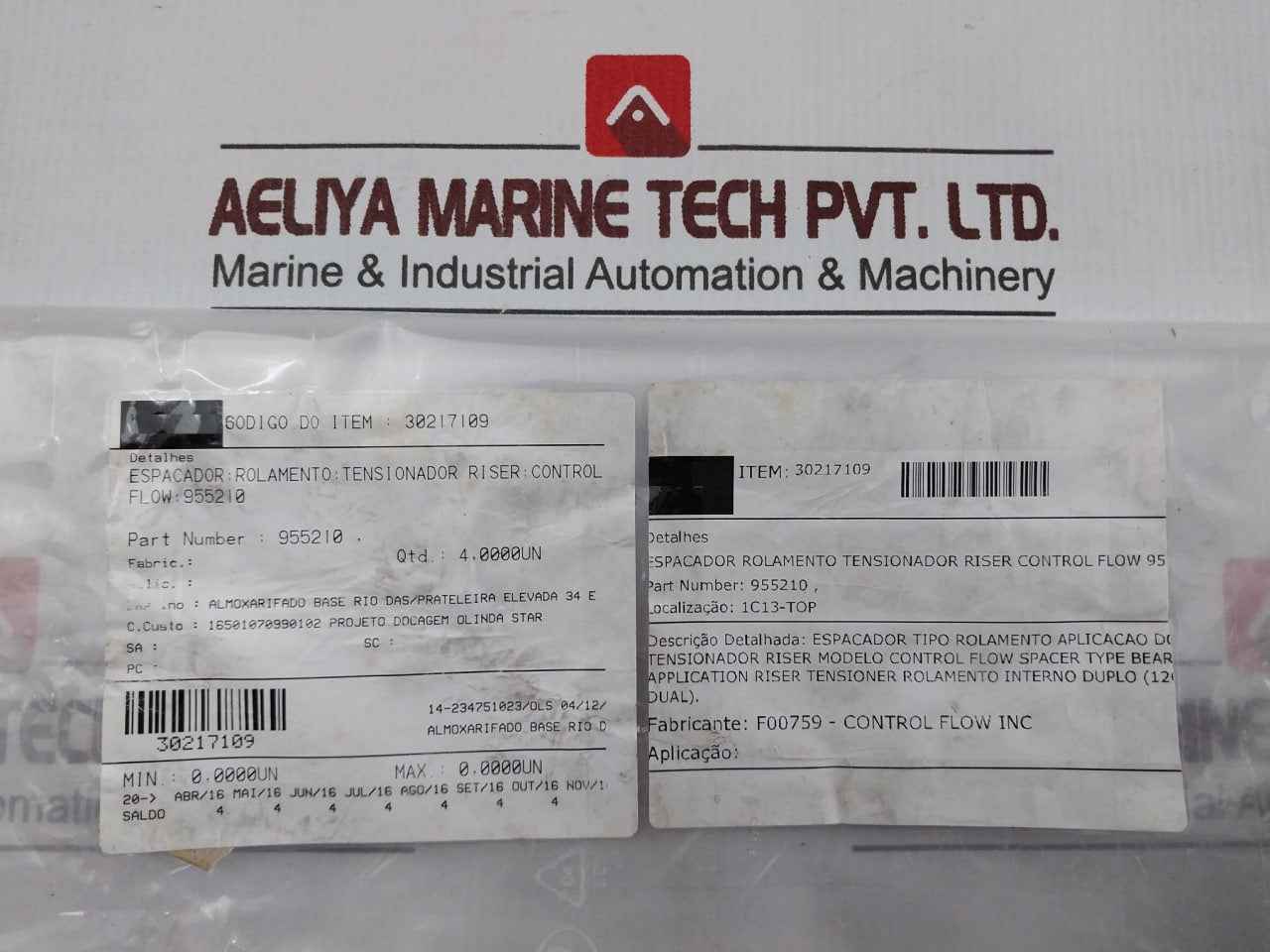 Control Flow 955210 Spacer Bearing Riser Tensioner 30217109